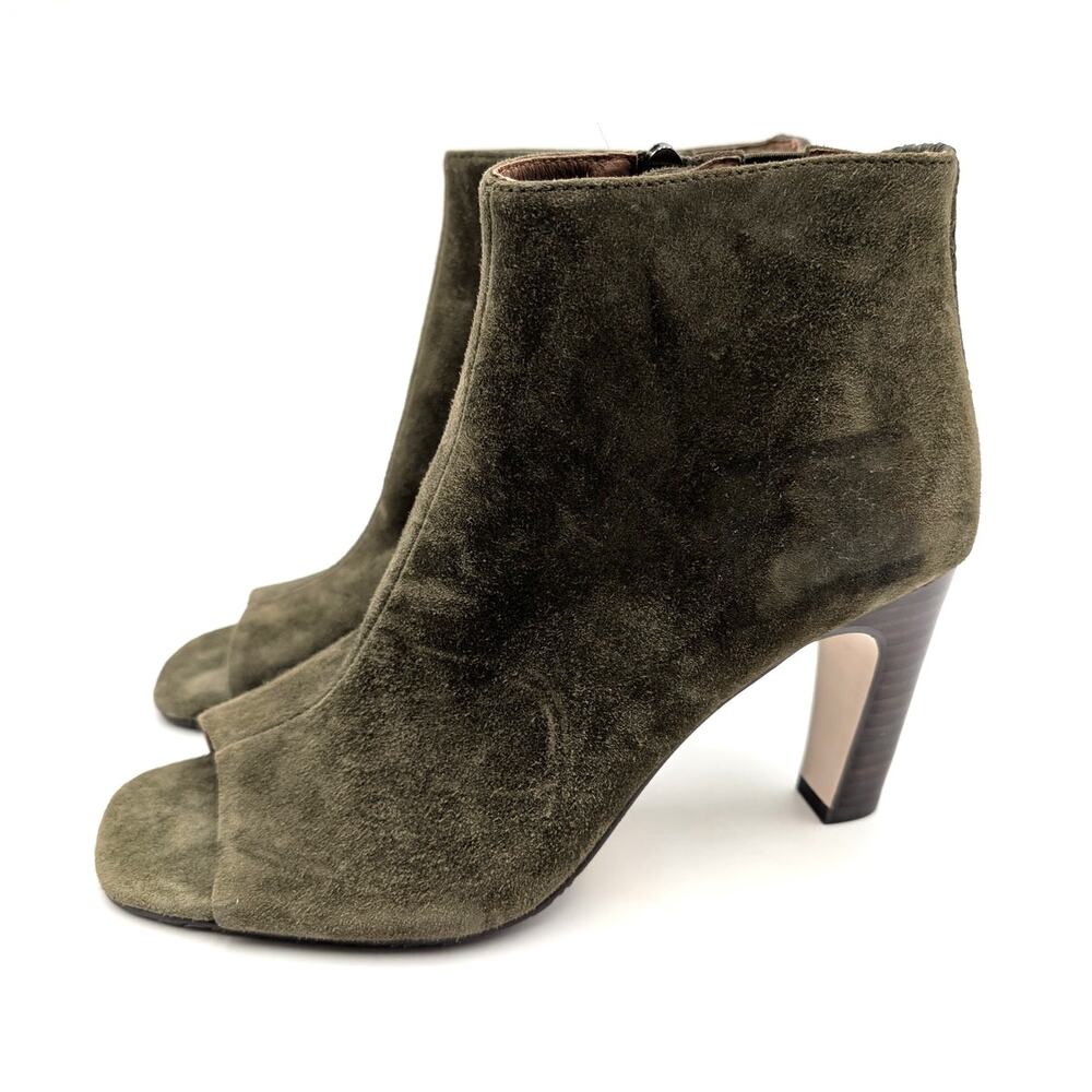 Donald Pliner Promyse Open toe Booties Women's Army Green Size US5.5 EU36